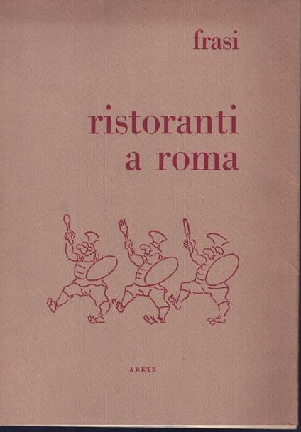 Ristoranti a Roma (stampa 1980) - Stefano Frasi - copertina