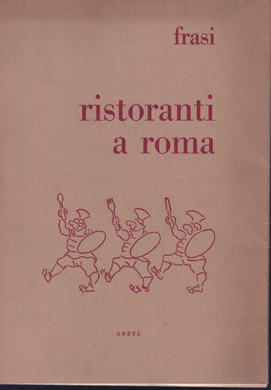 Ristoranti a Roma (stampa 1980) - Stefano Frasi - copertina