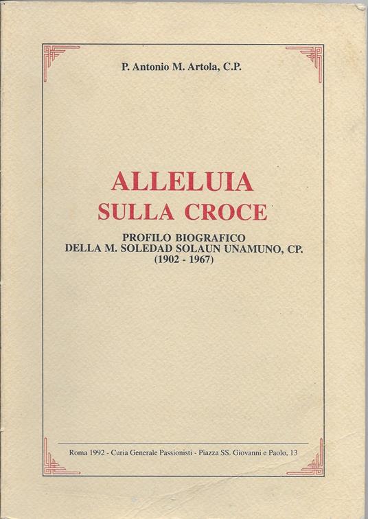 Alleluia Sulla Croce - copertina
