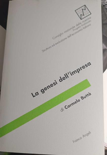 La genesi dell'impresa - copertina