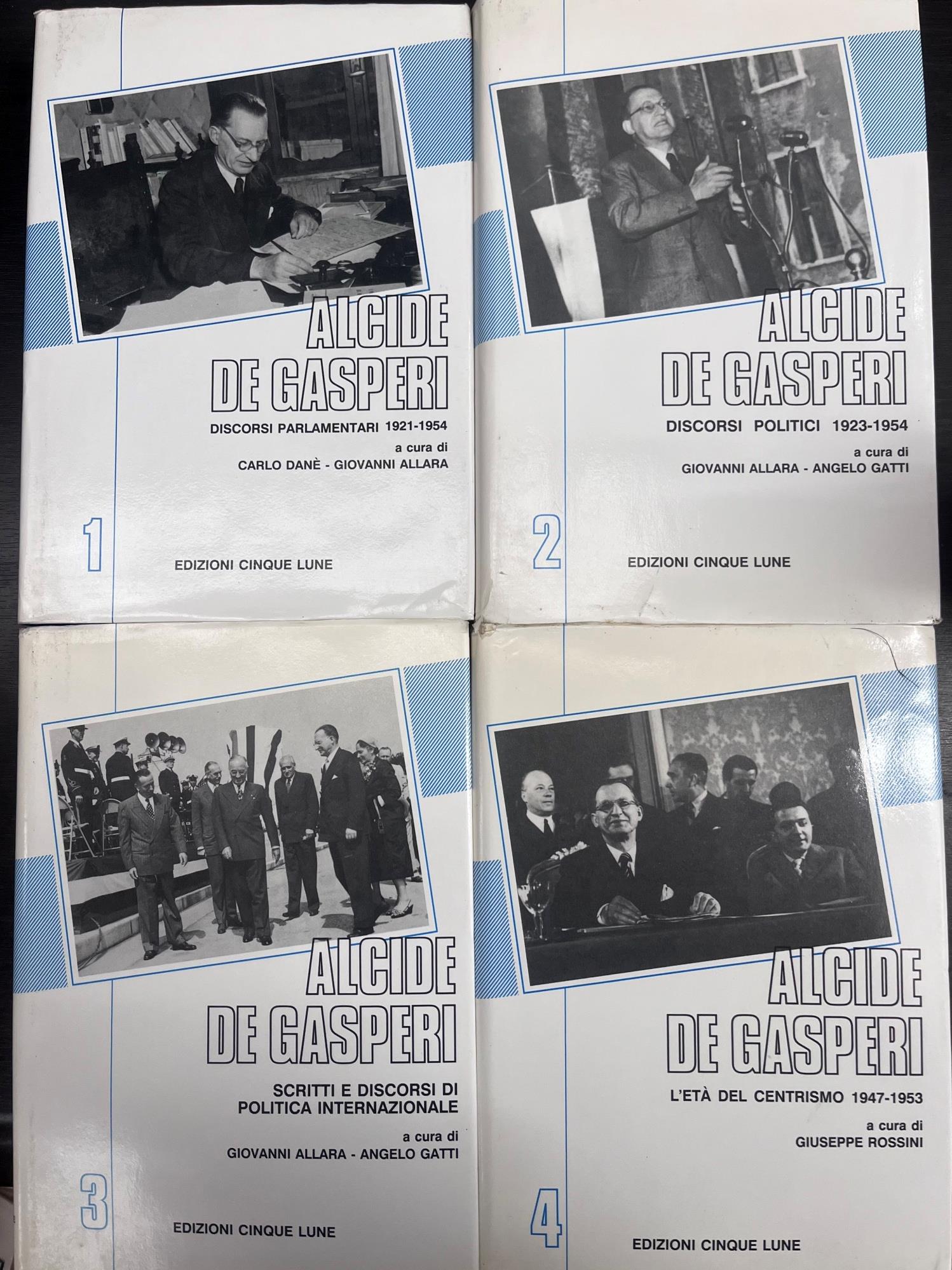 Alcide De Gasperi 4 Volumi