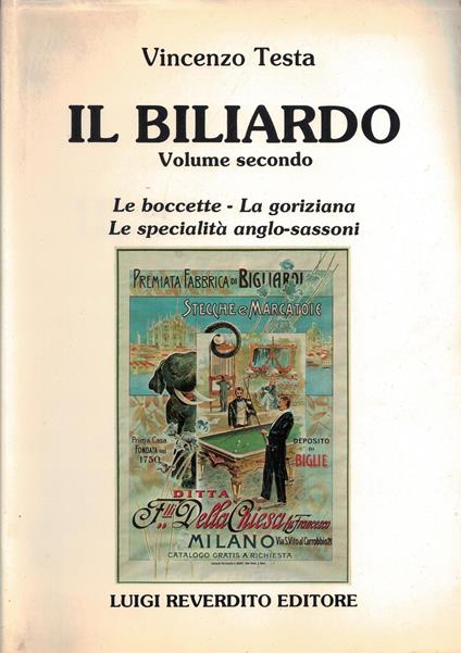 IL BILIARDO volume secondo 1983 - copertina