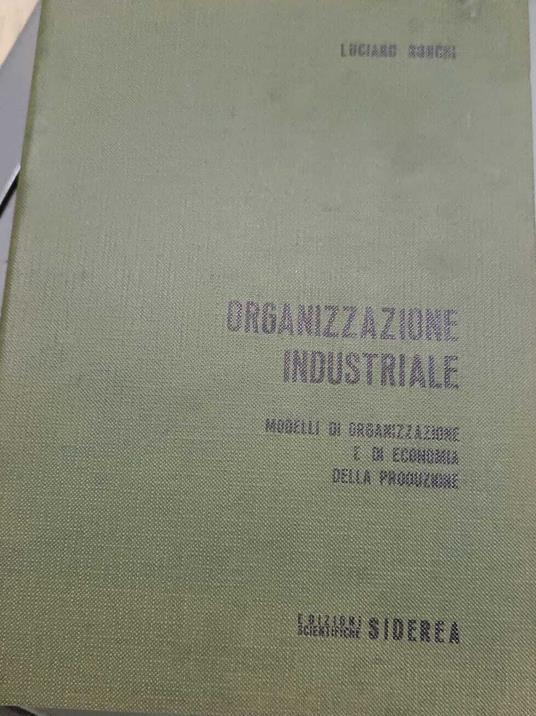 Organizzazione industriale - Luciano Ronchi - copertina