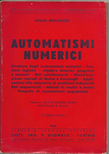 Automatismi Numerici - Edilio Boccaleri - copertina