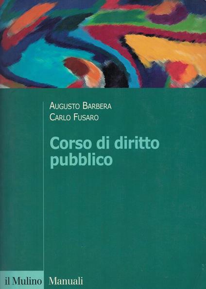 Corso di diritto pubblico - Augusto Barbera - copertina