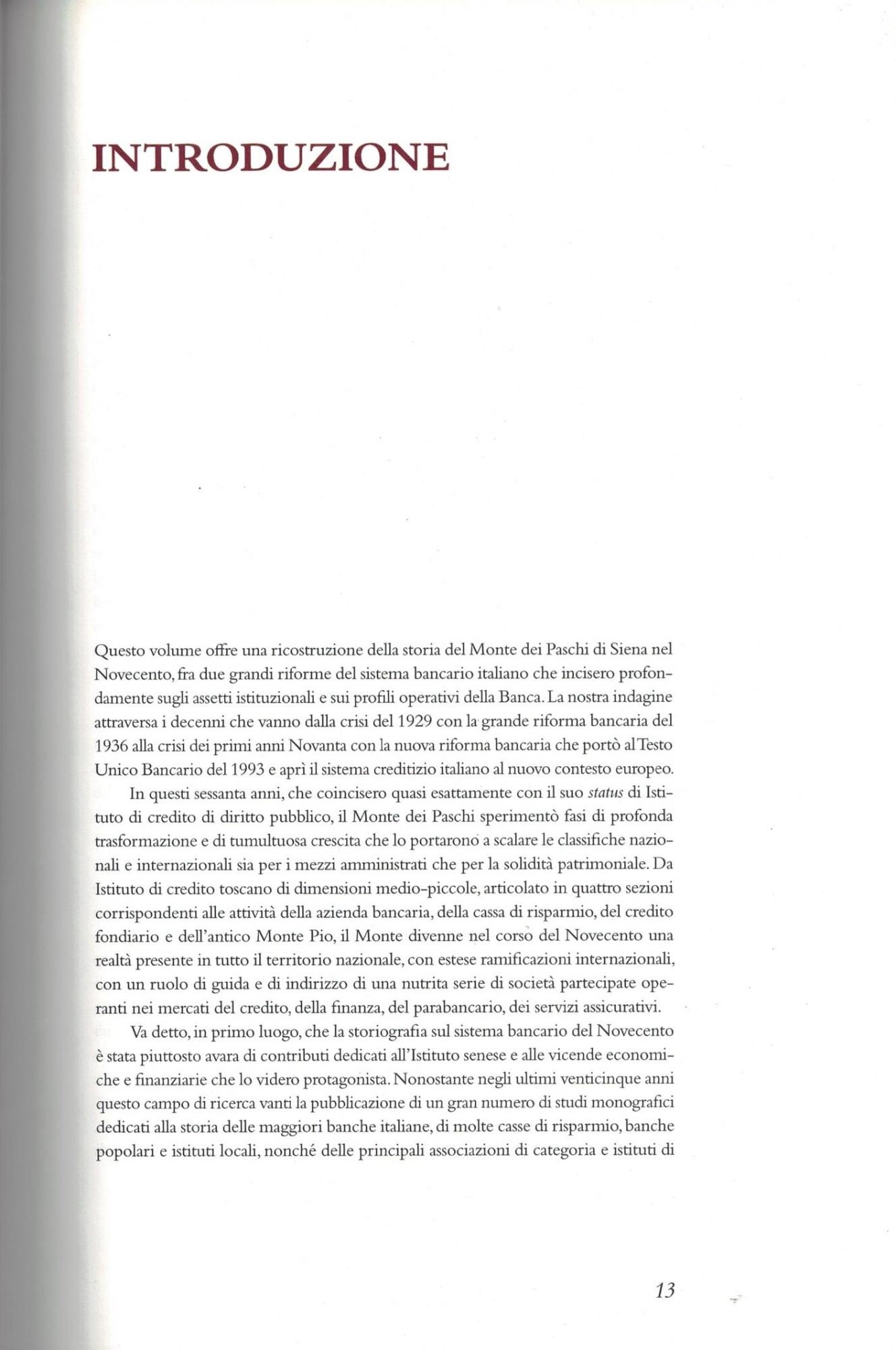 Il Monte nel Novecento 1929-1995