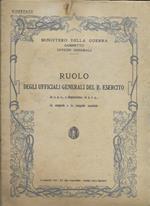 Ruolo Degli Ufficiali Generali Del R. Esercito