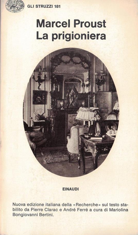 La prigioneria - Marcel Proust - copertina