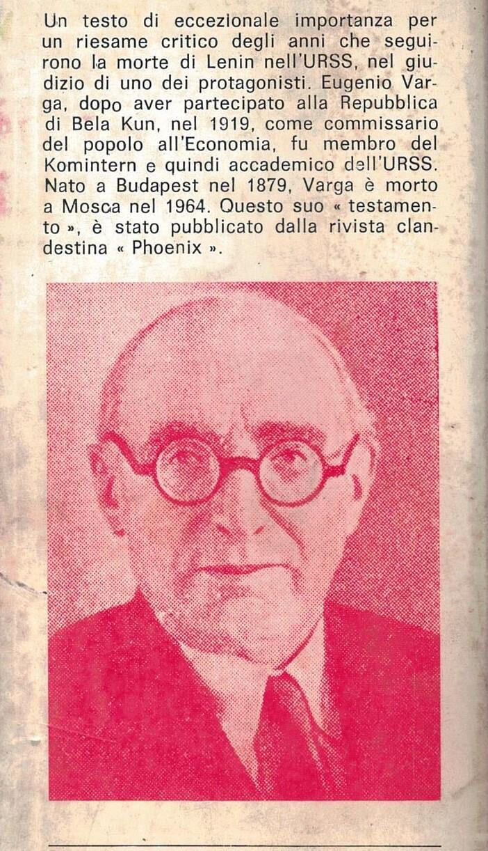 Il testamento di Varga. La via russa al socialismo