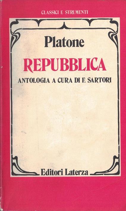 Repubblica. Antologia - Platone - copertina