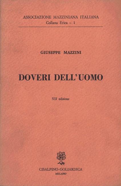 Dovedi dell'uomo - Giuseppe Mazzini - copertina
