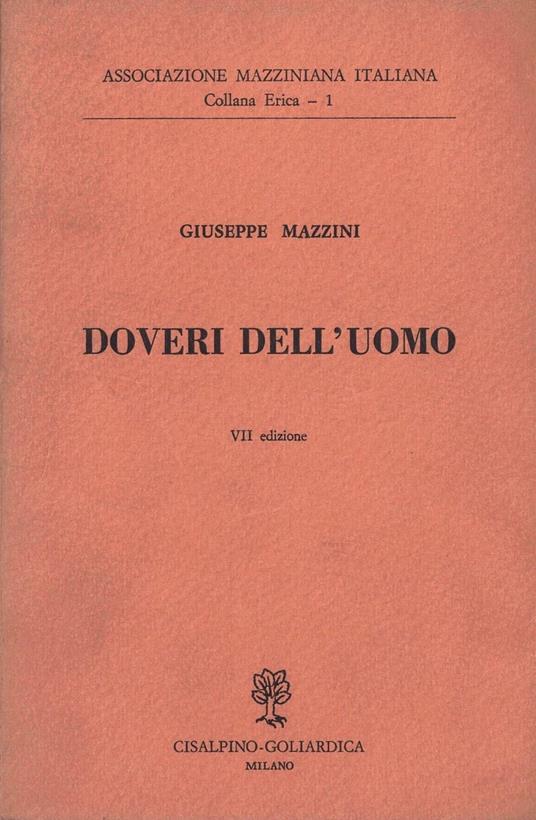 Dovedi dell'uomo - Giuseppe Mazzini - copertina