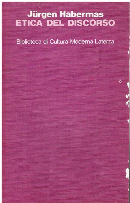 Etica del discorso - PRIMA EDIZIONE - - Jürgen Habermas - copertina