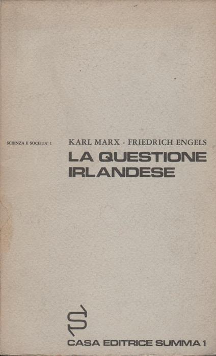 La questione irlandese - Karl Marx - copertina