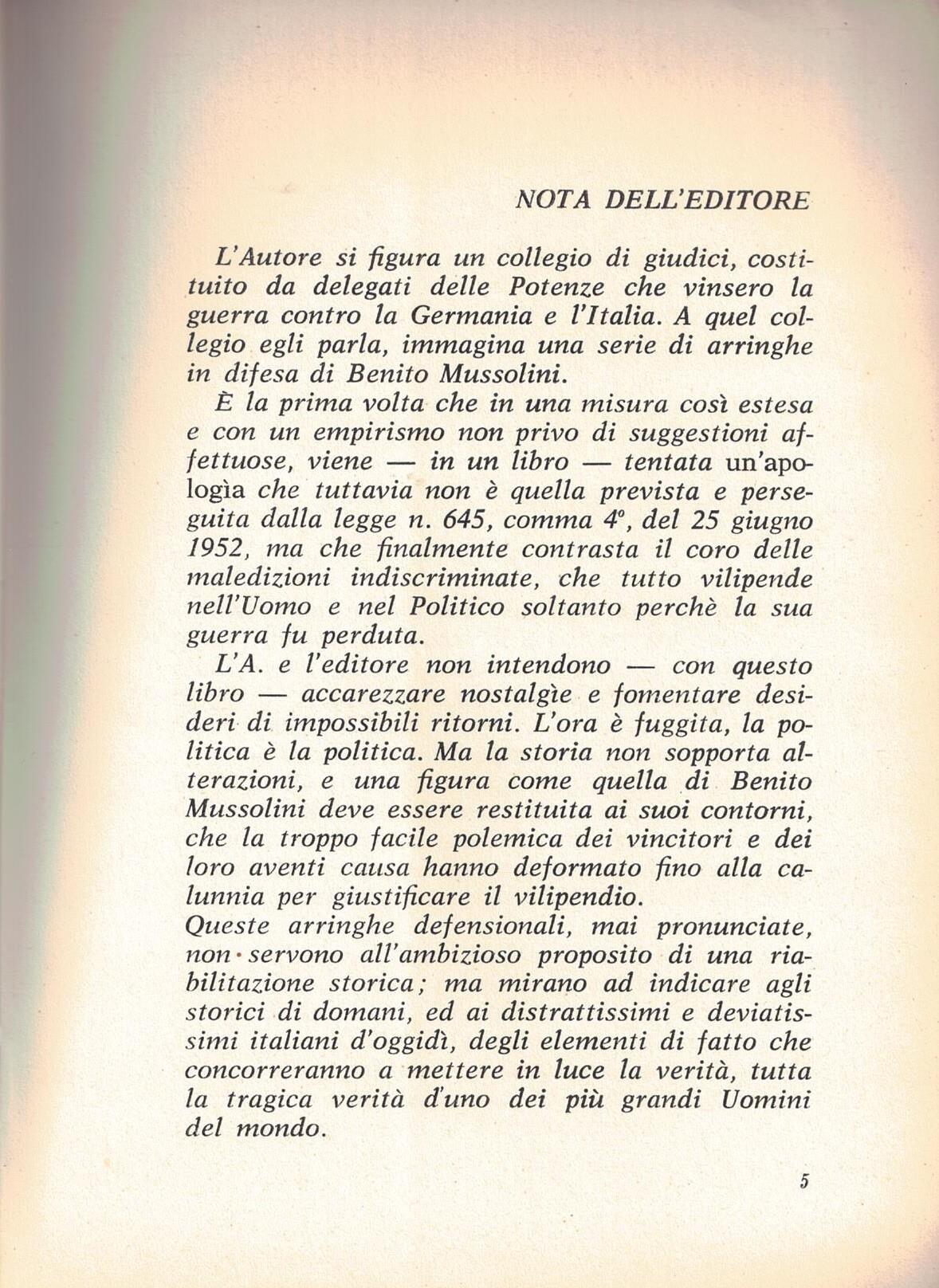 Processo A Benito Mussolini