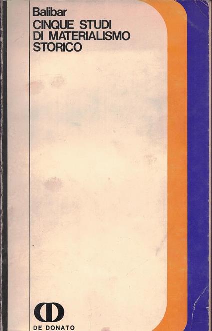 Cinque studi di materialismo storico - copertina