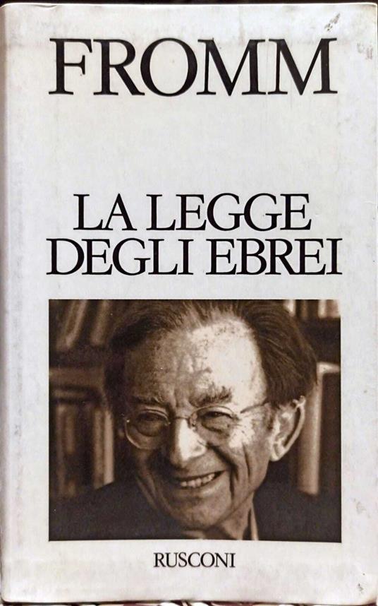 La legge degli ebrei - Erich Fromm - copertina