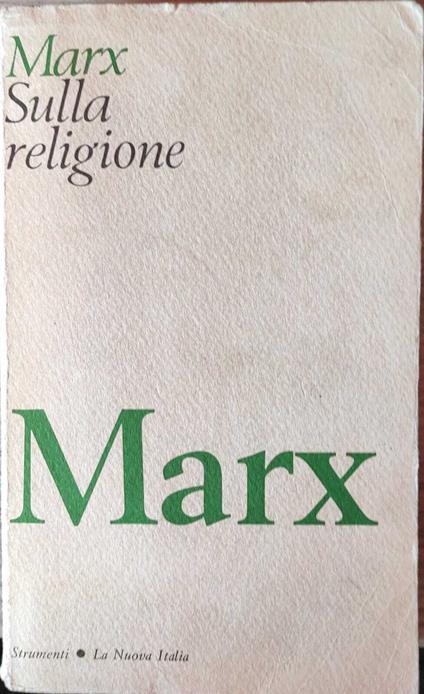 Sulla religione - Karl Marx - copertina