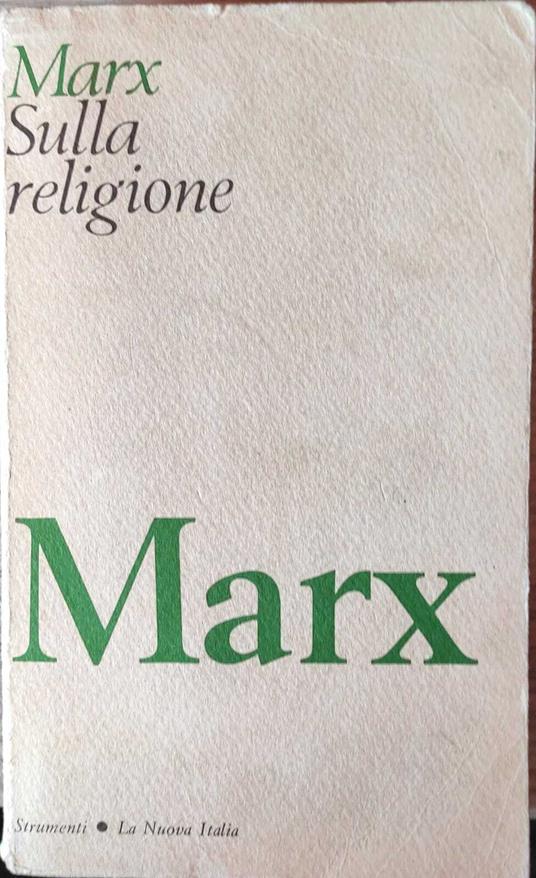 Sulla religione - Karl Marx - copertina