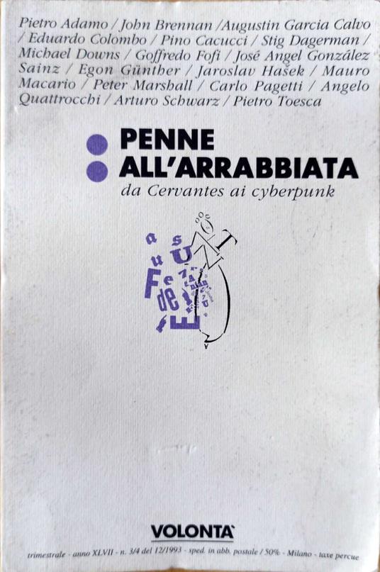 Penne all'arrabbiata-Da Cervantes ai cyberpunk - copertina