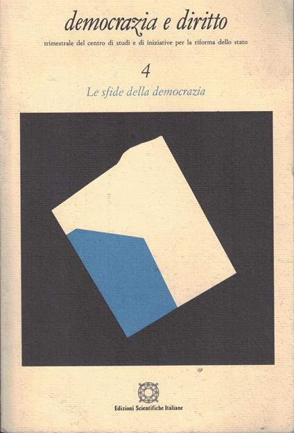 Democrazia e diritto 4 Le sfide della democrazia - copertina