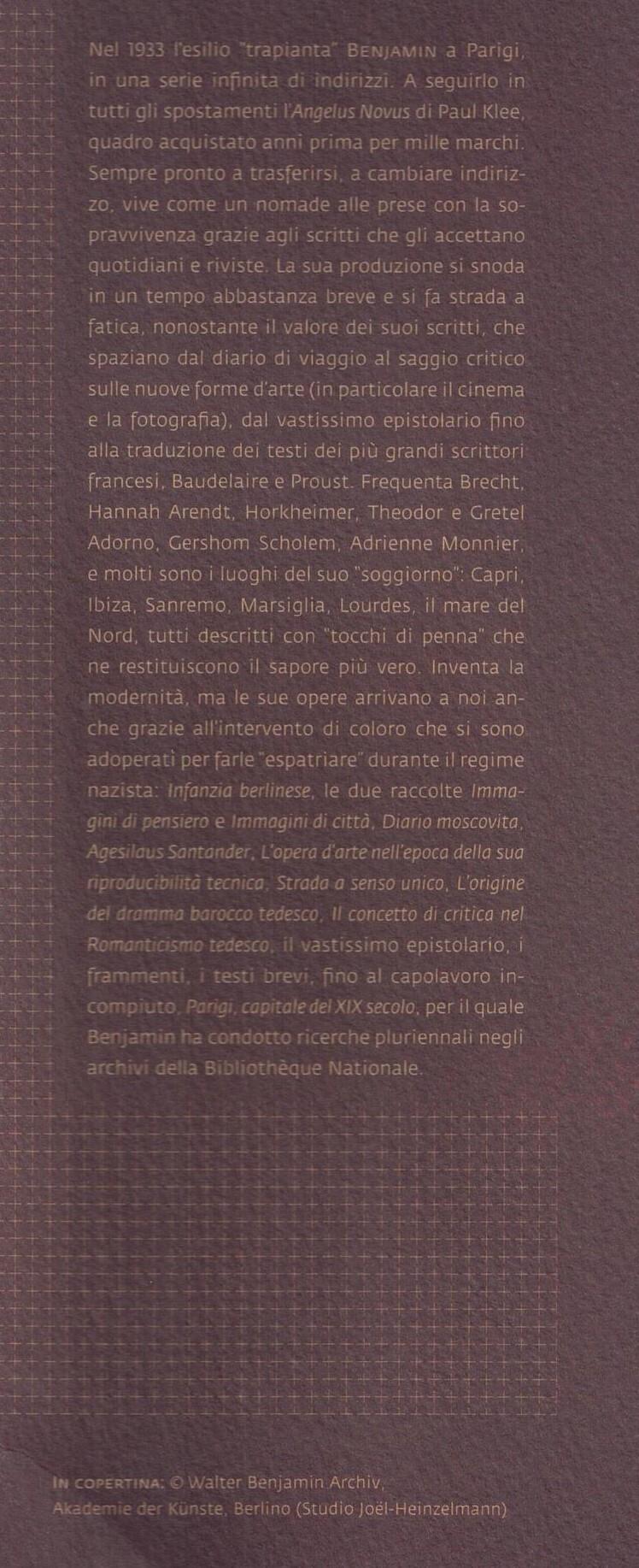 Walter Benjamin. L'angelo assassinato