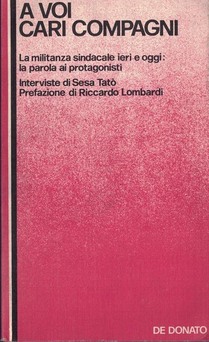 A voi cari compagni - copertina