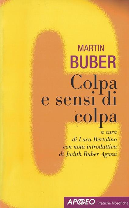 Colpa e sensi di colpa - Martin Buber - copertina