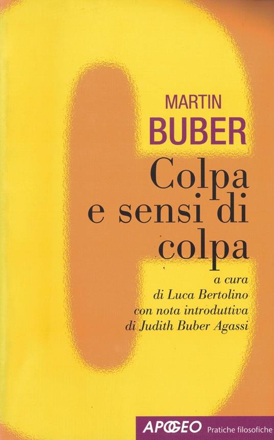 Colpa e sensi di colpa - Martin Buber - copertina
