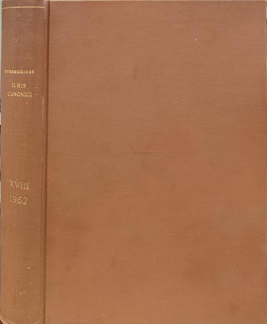 Ephemerides iuris canonici. XII 1956 - copertina