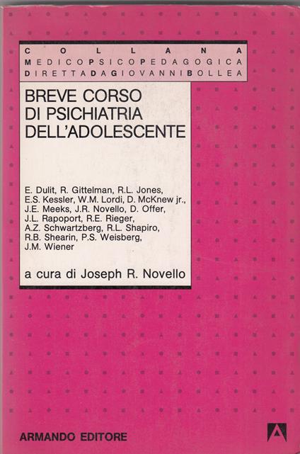 Breve Corso Di Psichiatria Dell Adolescente - copertina