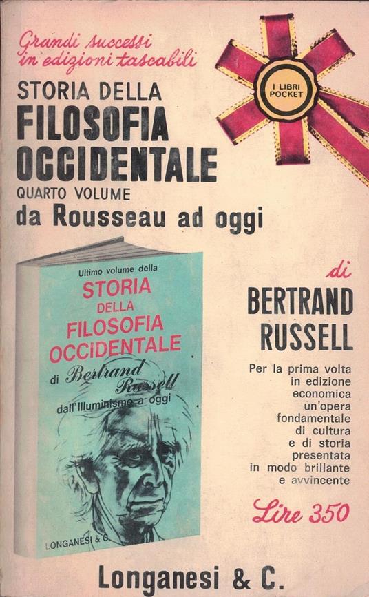 Storia della filosofia occidentale - IV vol. - Bertrand Russell - 1^EDLonganesi - Bertrand Russell - copertina