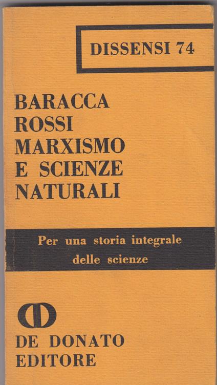 marxismo e scienza naturali - copertina