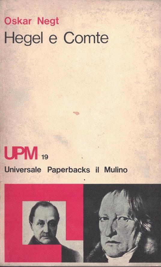 Hegel e Comte - Oskar Negt - copertina
