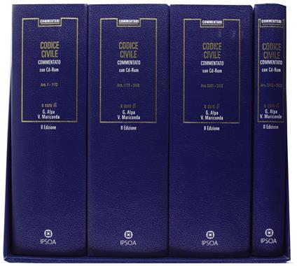 Codice civile commentato (4 Volumi) - Guido Alpa - copertina