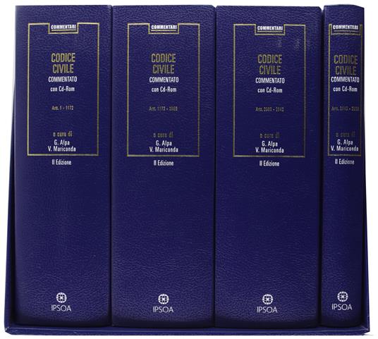 Codice civile commentato (4 Volumi) - Guido Alpa - copertina