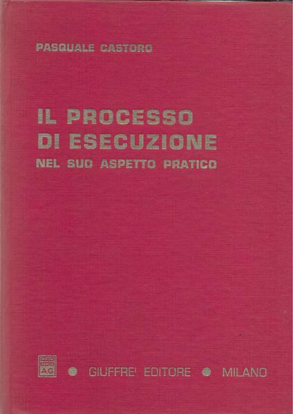 Il Processo Di Esecuzione Nel Suo Aspetto Pratico - copertina