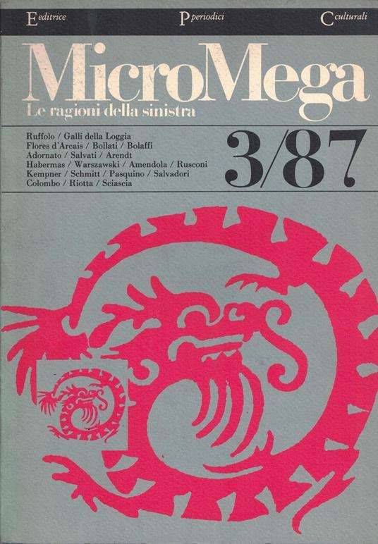 Micromega Le Ragioni Della Sinistra - copertina