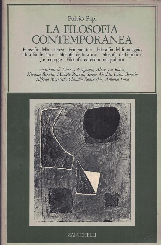 La filosofia contemporanea - Fulvio Papi - copertina