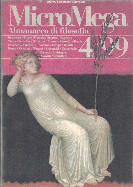 Micromega 4/99 Almanacco Di Filosofia 1999 - copertina