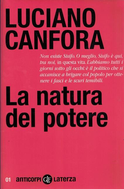 La natura del potere - Luciano Canfora - copertina
