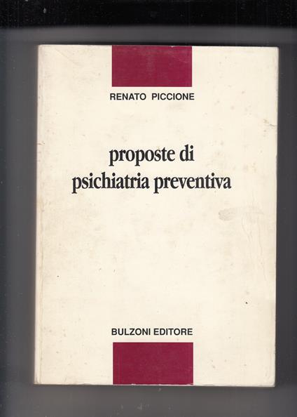 Proposte di psichiatria preventiva - copertina