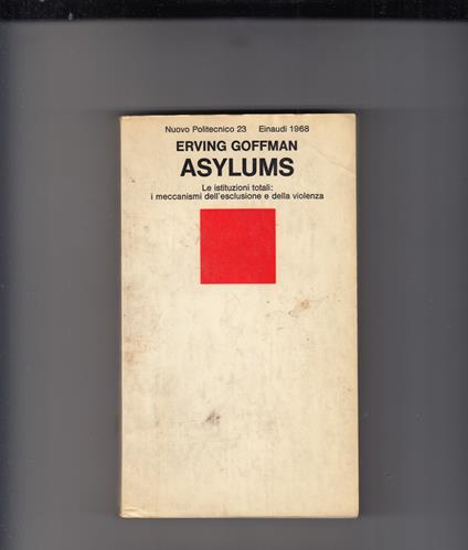 Asylums - Erving Goffman - copertina