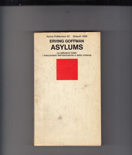 Asylums - Erving Goffman - copertina