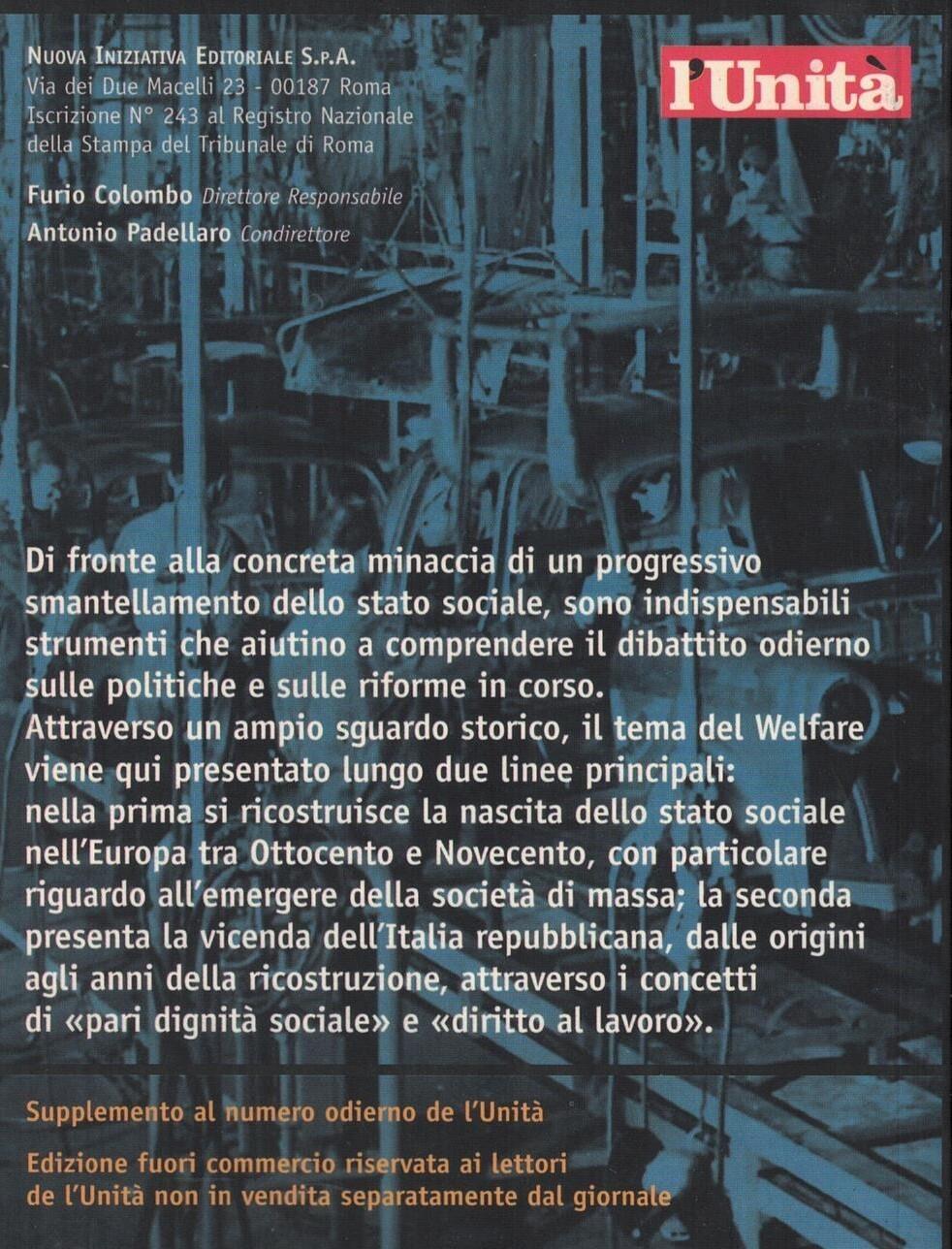 Il valore dell'uguaglianza. La costruzione dello stato sociale in Italia