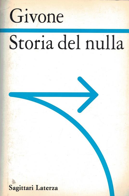 Storia del nulla - Sergio Givone - copertina