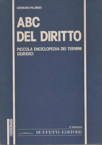ABC DEL DIRITTO piccola enciclopedia dei termini giuridici - copertina