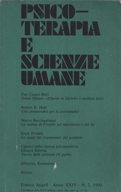 Psicoterapia e scienze umane N. 3 - copertina