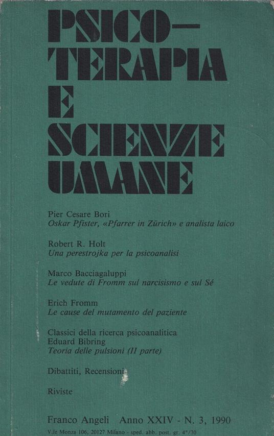 Psicoterapia e scienze umane N. 3 - copertina