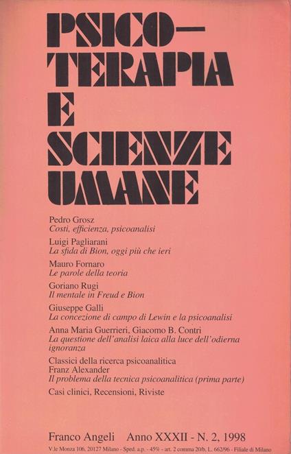 Psicoanalisi e Scienze umane - copertina